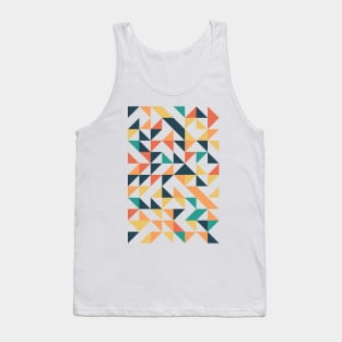 Creative Geometric Colourful Triangle Pattern Tank Top